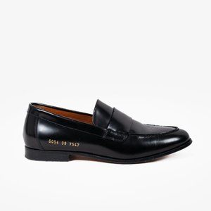 Woman by Common Projects Black Leather Loafers